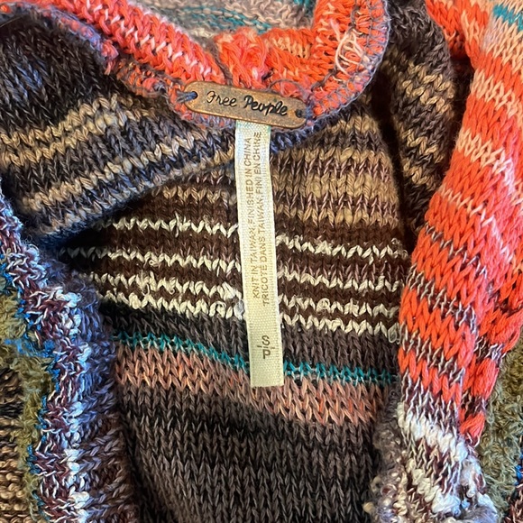 free people multicolor long sweater - Picture 2 of 4